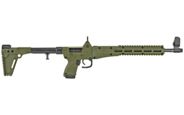 Kel-Tec Sub-2000 9mm, 16.25" Barrel, OD Green, Ghost Ring Rear, Adj. Stock, 15rd