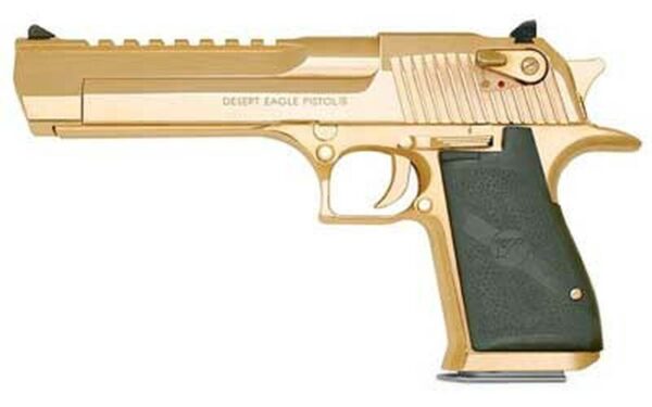 Magnum Research Desert Eagle XIX 50AE, 6 Inch, Gold Finish, 7rds