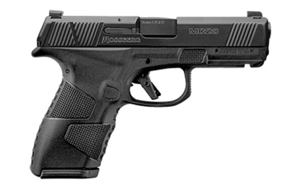 Mossberg MC-2 Compact 9mm, 4" Barrel, Black, Non-Manual Safety, Night Sights, Flat Profile Trigger, 13rd-15rd Mags