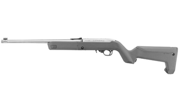 Ruger 10/22 Takedown 22 LR, 16.4" Stainless Threaded Barrel, Stealth Gray Magpul X-22 Backpacker Stock, Adj Fiber Optic Sights, 10rd