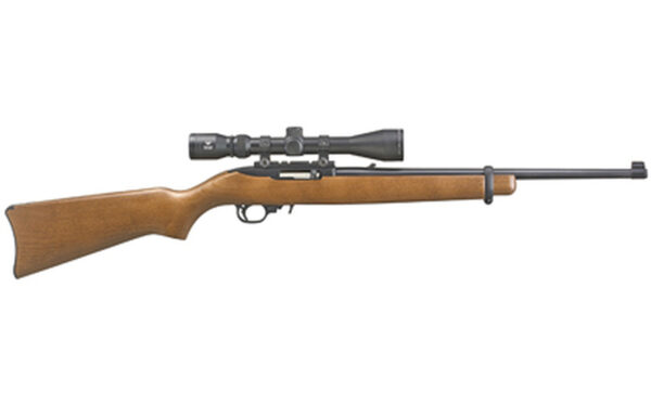 Ruger 10/22 Viridian EON 3-9x40 Scope Combo 22LR, Blued, Wood