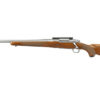 Ruger Hawkeye Hunter 6.5 Creedmoor, 22" Free Floated Cold Hammer Forged Barrel, 5/8X24 Threads, Satin Stainless Finish, Walnut Stock, Left Hand, LC6 Trigger, 4rd