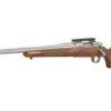 Ruger Hawkeye Hunter 6.5 Creedmoor, 22" Free Floated Cold Hammer Forged Barrel, 5/8X24 Threads, Satin Stainless Finish, Walnut Stock, Left Hand, LC6 Trigger, 4rd
