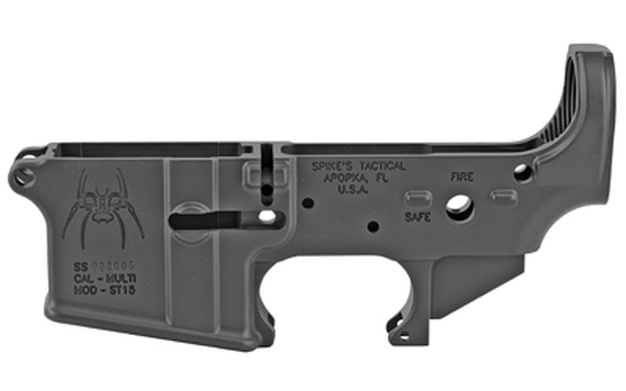 Spikes Tactical Lower Receiver - Fire/Safe - Thin Blue Line