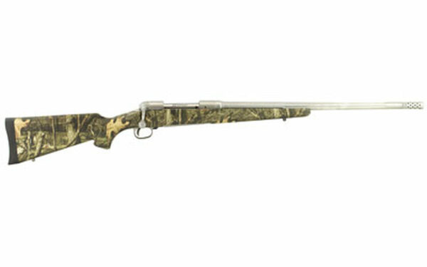 Savage Model 116 Weather Warrior Bear Hunter .338 Win Mag, 23" Stainless Barrel, Satin Finish, Adj Brake, Accustock Camo, 3rd