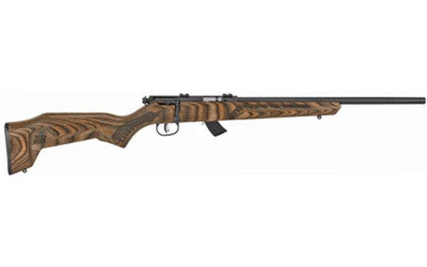 Savage Mark II 22LR, 18" Barrel, Brown Finish, Laminate Stock, 2 Pc Weaver Base, 10rd
