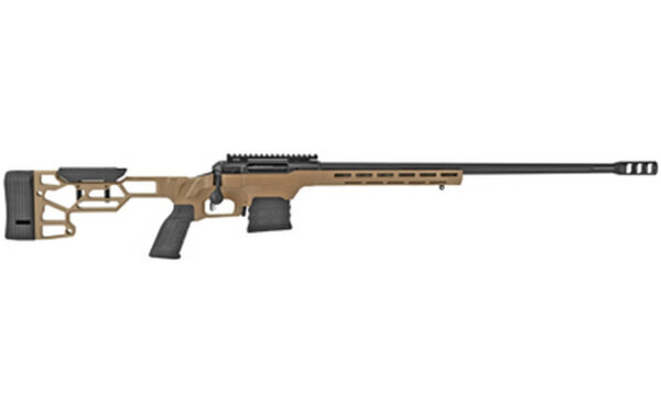 Savage 110 Precision, 6.5 Creedmoor, 24" Heavy Barrel, Flat Dark Earth, MDT LSS XL Chassis, 10Rd, Includes 1 AICS Magazine/ 20 MOA 1 Piece EGW Rail