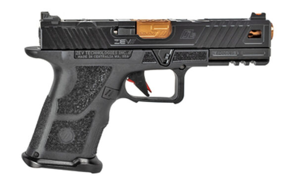 ZEV Technologies O.Z-9 Compact, Covert 9mm, 4.5" Bronze Barrel, Steel Frame, Polymer Grip, Black, 15rd