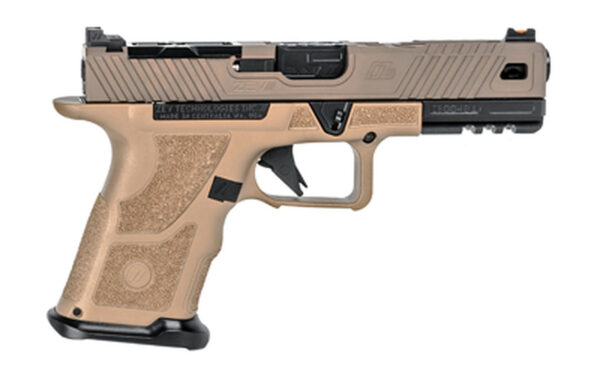 ZEV Technologies O.Z-9 Compact Covert 9mm, 4.5" Black Barrel, Steel Frame, Polymer Grip, Flat Dark Earth, 15rd