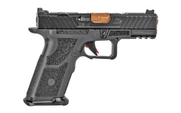 ZEV Technologies O.Z-9 Compact, X 9mm, 4" Bronze Barrel, Steel Frame, Polymer X Grip, Black, 17rd