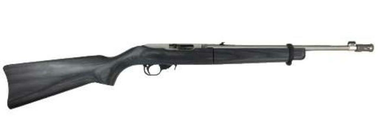Ruger 10/22 Takedown 22LR, SS/Black Laminate, 16" Threaded Barrel