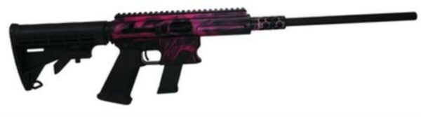 Aero Survival Rifle 9mm 16.25" Barrel 4x Scope AR Collapsible Stock Pink Attitude 15rd