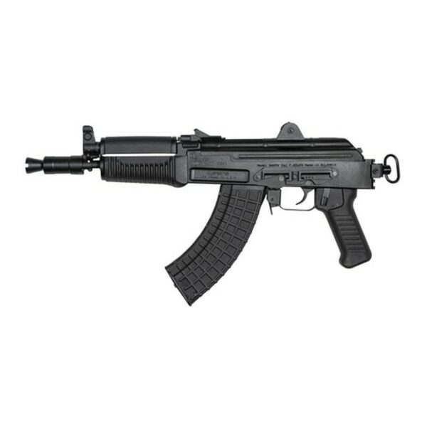 Arsenal SAM7K-04 Pistol, 762X39, 10.5", Steel, Black, Adjustable Sights, Picatinny Rail for Rear Attachments
