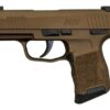 Sig P365 9mm, 3" Barrel, XRay3 Night Sights, Manual Safety, Burnt Bronze, 10rd