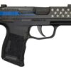 Sig P365 9mm, 3" Barrel, XRay3 Night Sights, Manual Safety, Blue Line Police, 10rd