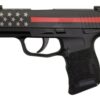Sig P365 9mm, 3" Barrel, XRay3 Night Sights, Manual Safety, Red Line Firefighter, 10rd