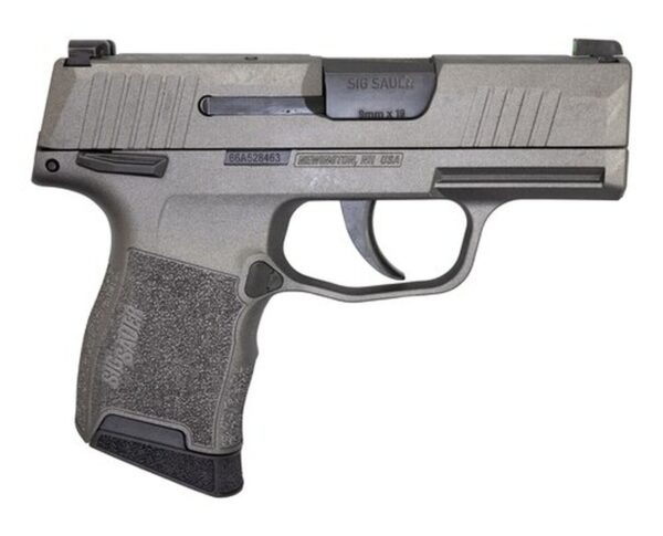 Sig P365 9mm, 3" Barrel, XRay3 Night Sights, Manual Safety, Tungsten Gray, 10rd