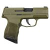 Sig P365 OD Green 9mm, 3" Barrel, Sig XRay3 Night Sights, 10rd Mag
