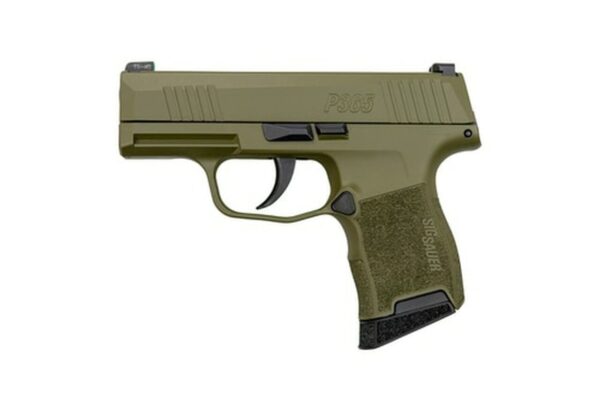 Sig P365 OD Green 9mm, 3" Barrel, Sig XRay3 Night Sights, 10rd Mag