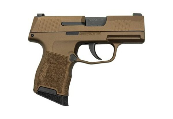 Sig P365 Burnt Bronze 9mm, 3" Barrel, Sig XRay3 Night Sights, 10rd Mag