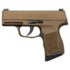 Sig P365 Burnt Bronze 9mm, 3" Barrel, Sig XRay3 Night Sights, 10rd Mag