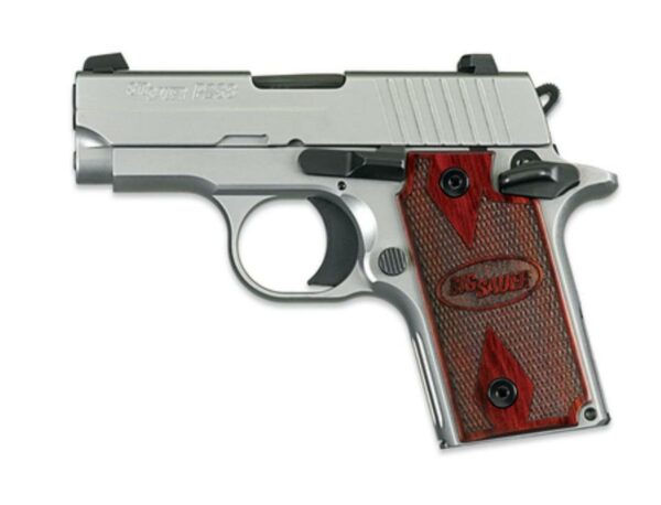 SIG P238 'HDW' 380 ACP Nite Sites Rosewood Grips