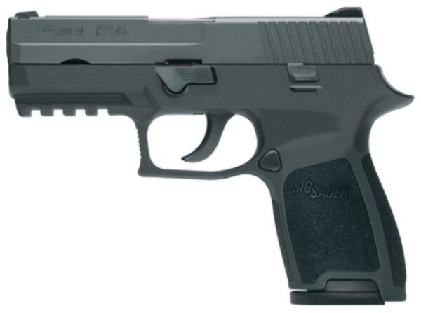 SIG P250 Compact 9MM 3.9 Barrel Contrast Sights Black Nitron Finish 15 Rnd Mag