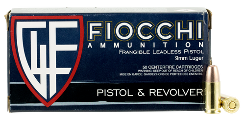 Fiocchi Shooting Dynamics 9mm, 100gr, Frangible, 50Bx/20Cs - Ammo | The Gun Shop