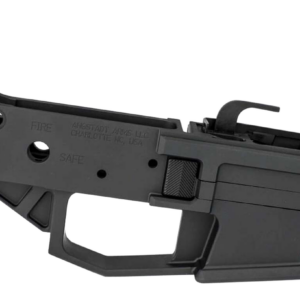Angstadt Arms Lower Receiver AR-15 Platform 9mm, 7075 T6 Alum, Black Hardcoat Anodized, Accepts Glock Mags