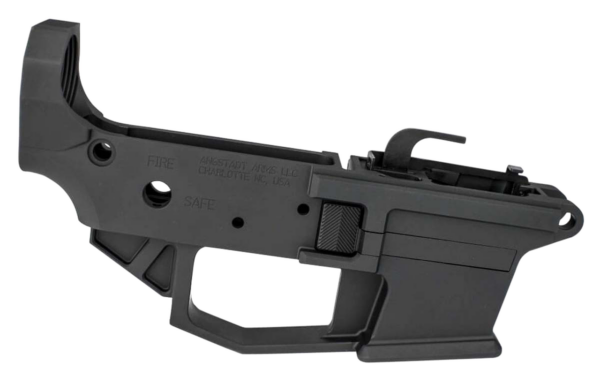 Angstadt Arms Lower Receiver AR-15 Platform 9mm, 7075 T6 Alum, Black Hardcoat Anodized, Accepts Glock Mags
