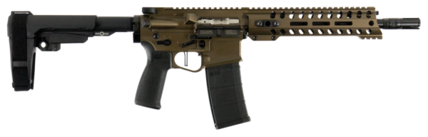 Patriot Ordnance Factory Renegade Plus 5.56x45mm NATO 10.50" 30+1 Burnt Bronze Mission First Battlelink Stock Black Polymer Grip