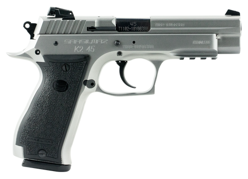 SAR USA K2 45 ACP, 4.7" Barrel, Stainless Steel, Black Grip, 14rd - Firearm | The Gun Shop