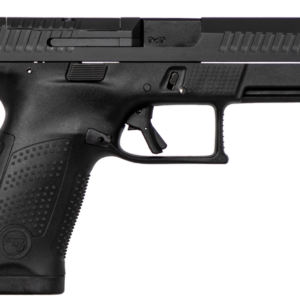 CZ P-10 USA Compact Optics Ready 9mm Double 4" Barrel, Black Interchangeable Backstrap Grip Black Polymer Frame Black Nitride Slide, 10rd
