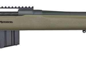 Mossberg MVP LR Bolt 224 Valkyrie, 20" Barrel, Olive Drab, Benchrest, Adj Comb, Blued, 10rd