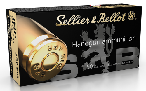 Sellier & Bellot 357 Sig, 124gr, Jacketed Hollow Point, 50rd Box - Ammo | The Gun Shop