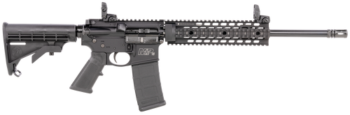 Smith & Wesson LE M&P15 223 Remington/5.56 NATO 16" 30rd,6-Position Black Stock Black Armornite - AR-15 Rifles | The Gun Shop