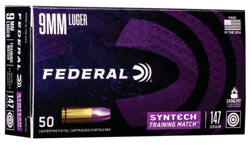 Federal Syntech Training Match 9mm, 147gr, TSF, 50Bx/10Cs - Ammo | The Gun Shop