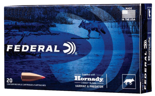 Federal Varmint & Predator 243 Win, 75gr, Hornady V-Max, 20Bx/10Cs - Ammo | The Gun Shop