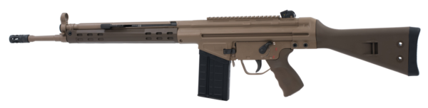PTR GIR 91 308 Win/7.62 NATO 18" Barrel Patriot Brown Fixed Synthetic Stock Flat Dark Earth Cerakote Aluminum Receiver 20rd Mag