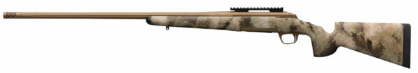 Browning X-Bolt Hells Canyon Speed Long Range 6.5 PRC 4+1 26" A-TACS AU Camo Fixed McMillan Game Scout Stock Burnt Bronze Cerakote Right Hand Muzzle Brake