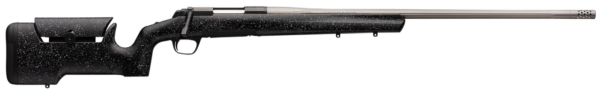 Browning X-Bolt Max Long Range 30 Nosler, 26" Barrel, Black Gray Specs, Fixed Max Adjustable Comb Stock, Matte Black, 3rd