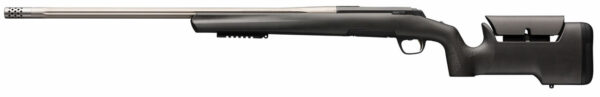 Browning X-Bolt Max Varmint/Target 204 Ruger, 26" Barrel, Matte Black Satin Gray, Fixed Max Adjustable Comb Stock, Black, 5rd