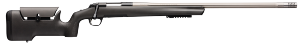 Browning X-Bolt Max Varmint/Target 204 Ruger, 26" Barrel, Matte Black Satin Gray, Fixed Max Adjustable Comb Stock, Black, 5rd