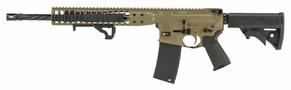 LWRC Individual Carbine Direct Impingement 5.56 NATO 16.10", Black 6 Position Synthetic Stock Flat Dark Earth Anodized Steel Receiver, 30 rd