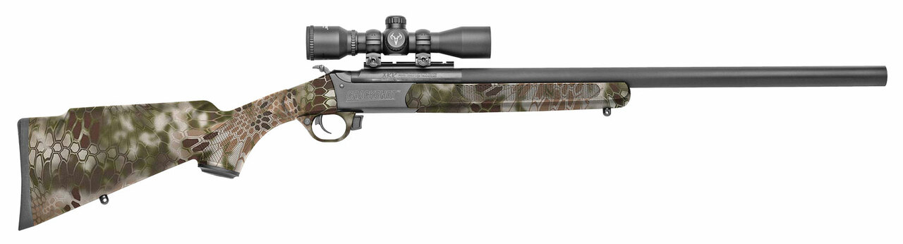 Traditions Crackshot XBR Package .22 Caliber, 16.50" Barrel, 20" Fixed Stock, Kryptek Highlander