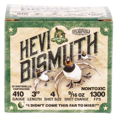 HEVI-Shot 410 Ga, 3", 9/16 oz, Bismuth, 4 Shot, 25rd Box - Ammo | The Gun Shop