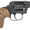 Colt Night Cobra, Revolver, 38 Special, 2" Barrel, Steel Frame, Black, VZ Hyena Brown Grips, 6Rd, Brass Bead Front Sight