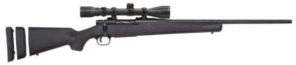 Mossberg Patriot Youth 350 Legend, 22" Barrel, 3-9x40mm Scope, Black, Fixed Adj LOP Stock, Blued, Youth/Compact Hand, 4rd