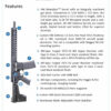 HM Defense Raider M5AR 223 Rem/5.56mm, 12.5" MONOBLOC Barrel, Midlength Gas System, Integral Gas Block, 1:8 Twist, Muzzle Brake, Black, Anodized, 10 3/8" Free Float Rail, M-LOK, Shockwave 2.0 Brace