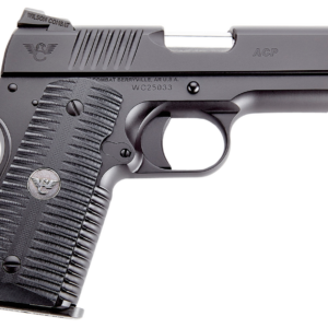 Wilson Combat ACP Compact 1911 SAO 45 ACP 4" 7rd Black Armor-Tuff Carbon Steel Black G10 Eagle Claw Grip